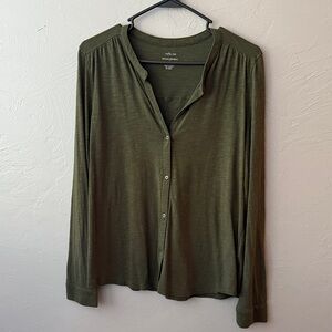 Banana Republic Olive Button-Down Shirt